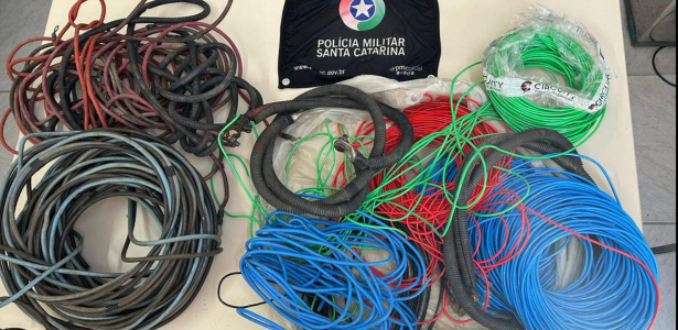Criciúma: homem é preso com quase 20 quilos de fios furtados